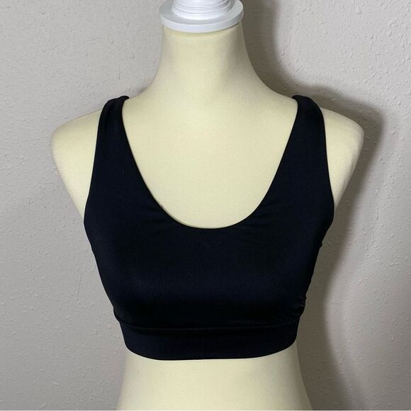 JoyLab Black Sports Bra W/Contrasting White Back Strap Women's Size XS - Picture 9 of 12